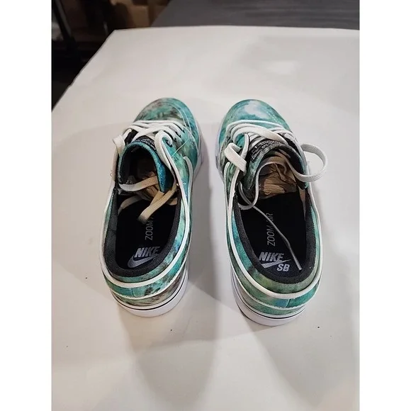 Nike ZOOM‎ STEFAN JANOSKI PR QS Tie Dye Turbo Green Bright Citron Men's Size 5 - Picture 5 of 11